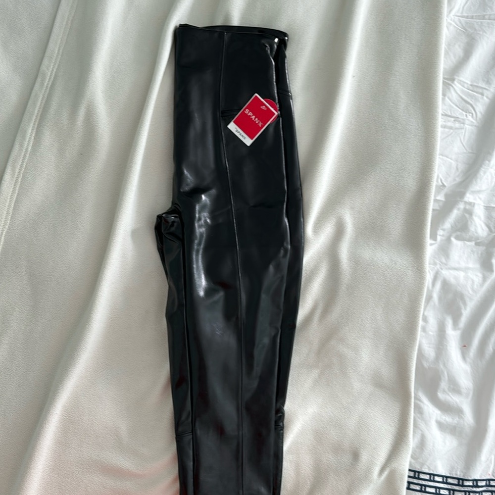 NWT Spanx high-waist faux leather leggings